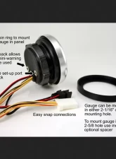 SpeedHut Diff Temp Gauge 120-260F with Warning                                     - GR258-DIFF-01 - Image 3