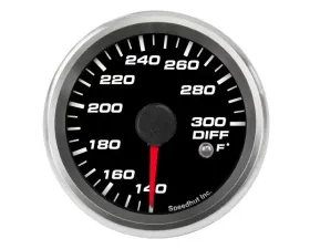 SpeedHut Diff Temp Gauge 140-300F with Warning
