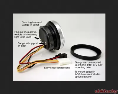 SpeedHut Diff Temp Gauge 140-300F with Warning - GR258-DIFF-02