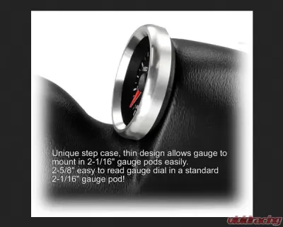 SpeedHut Diff Temp Gauge 140-300F with Warning - GR258-DIFF-02