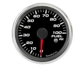 SpeedHut Fuel Pressure Gauge 0-100psi with Warning