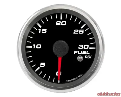 SpeedHut Fuel Pressure Gauge 0-30psi with Warning - GR258-FUEL-02