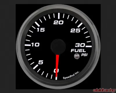 SpeedHut Fuel Pressure Gauge 0-30psi with Warning - GR258-FUEL-02