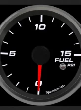 SpeedHut Fuel Pressure Gauge 0-15psi with Warning                                     - GR258-FUEL-03 - Image 2
