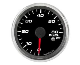 SpeedHut Fuel Pressure Gauge 0-60psi with Warning