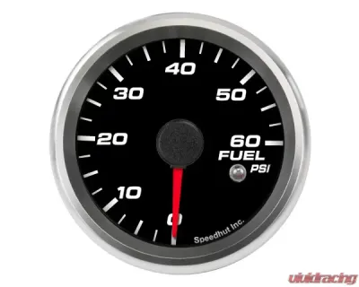 SpeedHut Fuel Pressure Gauge 0-60psi with Warning - GR258-FUEL-04