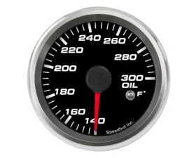 SpeedHut Oil Temp Gauge 140-300F with Warning
