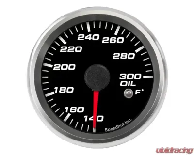 SpeedHut Oil Temp Gauge 140-300F with Warning - GR258-OILT-02