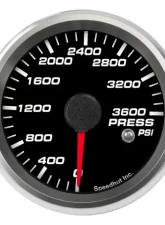 SpeedHut CNG Pressure Gauge 0-3600psi with Warning                                     - GR258-PRESS-01 - Image 6