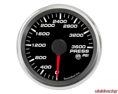 SpeedHut CNG Pressure Gauge 0-3600psi with Warning - GR258-PRESS-01
