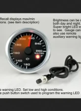 SpeedHut Pressure Gauge 0-500psi with Warning                                     - GR258-PRESS-02 - Image 6