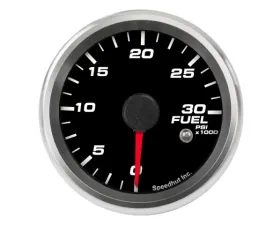 SpeedHut Fuel Rail Pressure Gauge 0-30k Psi with Warning