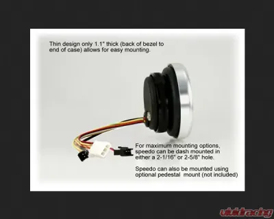 SpeedHut Speedometer Gauge 120mph Programmable - GR258-SPEEDO-01