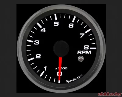 SpeedHut Tachometer Gauge 8K RPM Mini Shift-light - GR258-TACH-02