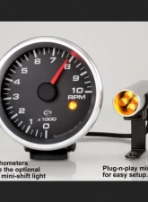 SpeedHut Tachometer Gauge 8K RPM Mini Shift-light                                     - GR258-TACH-02 - Image 5