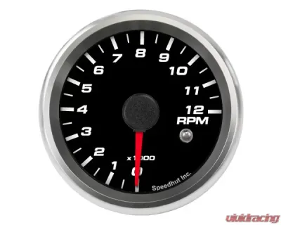 SpeedHut Tachometer Gauge 12K RPM Mini Shift-light - GR258-TACH-05