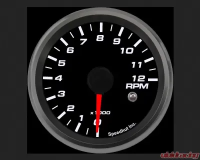 SpeedHut Tachometer Gauge 12K RPM Mini Shift-light - GR258-TACH-05