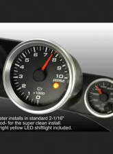 SpeedHut Tachometer Gauge 12K RPM Mini Shift-light                                     - GR258-TACH-05 - Image 4