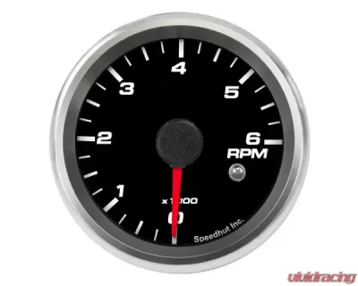 SpeedHut Tachometer Gauge 6K RPM Mini Shift-light - GR258-TACH-06