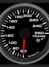 SpeedHut Trans Temp Gauge 60-260F with Warning                                     - GR258-TRNS-02 - Image 2