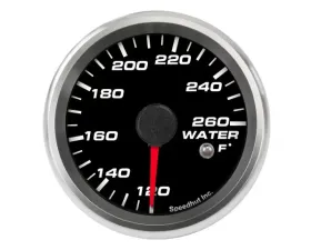 SpeedHut Water Temp Gauge 120-260F with Warning