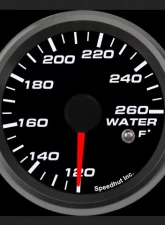SpeedHut Water Temp Gauge 120-260F with Warning                                     - GR258-WTR-01 - Image 2