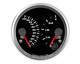 SpeedHut Dual Gauge - Oil Psi, Fuel Level
