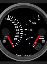 SpeedHut Dual Gauge - Oil Psi, Fuel Level                                     - GR338-DUAL-OF-01 - Image 2