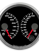 SpeedHut Dual Gauge - Water Temp, Oil Psi                                     - GR338-DUAL-WO-01 - Image 4