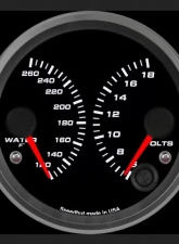 SpeedHut Dual Gauge - Water Temp, Volts                                     - GR338-DUAL-WV-01 - Image 2