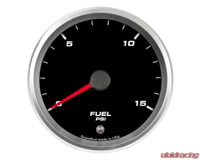 SpeedHut Fuel Pressure Gauge 0-15psi with Warning - GR338-FUEL-03