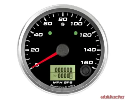 SpeedHut GPS Speedometer Gauge 160mph | with Turn Signal and High Beam - GR338-GPS-03T