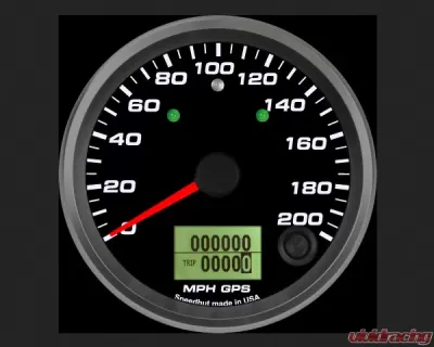 SpeedHut GPS Speedometer Gauge 200mph | with Turn Signal and High Beam - GR338-GPS-06T