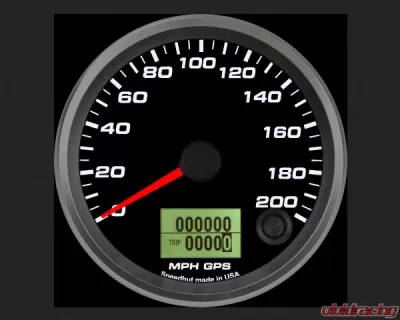 SpeedHut GPS Speedometer Gauge 200mph - GR338-GPS-06