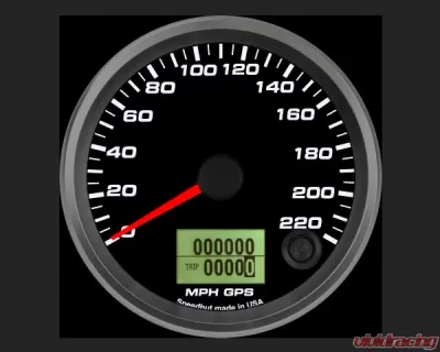 SpeedHut GPS Speedometer Gauge 220mph - GR338-GPS-07