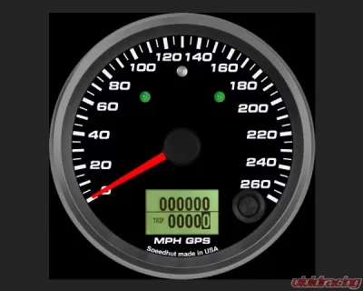 SpeedHut GPS Speedometer Gauge 260mph | with Turn Signal and High Beam - GR338-GPS-10T