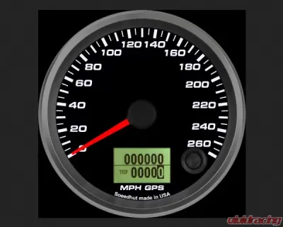 SpeedHut GPS Speedometer Gauge 260mph - GR338-GPS-10