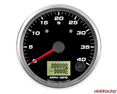 SpeedHut GPS Speedometer Gauge 40mph | with Turn Signal and High Beam - GR338-GPS-12T