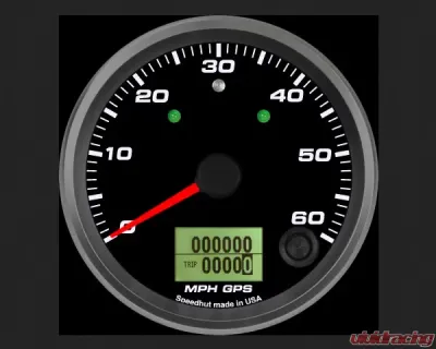 SpeedHut GPS Speedometer Gauge 60mph | with Turn Signal and High Beam - GR338-GPS-13T