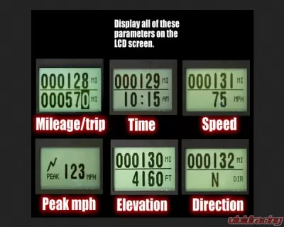 SpeedHut GPS Speedometer Gauge 60mph - GR338-GPS-13