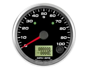 SpeedHut GPS Speedometer Gauge 100mph | with Turn Signal and High Beam