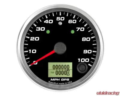 SpeedHut GPS Speedometer Gauge 100mph | with Turn Signal and High Beam - GR338-GPS-16T