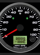SpeedHut GPS Speedometer Gauge 100mph | with Turn Signal and High Beam                                     - GR338-GPS-16T - Image 2