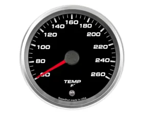 SpeedHut Low Temp Gauge 60-260F with Warning