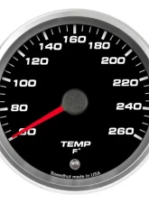 SpeedHut Low Temp Gauge 60-260F with Warning                                     - GR338-LTMP-03 - Image 4