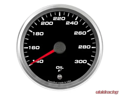 SpeedHut Oil Temp Gauge 140-300F with Warning - GR338-OILT-01