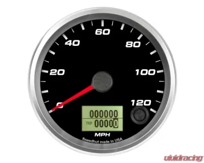 SpeedHut Speedometer Gauge 120mph Programmable - GR338-SPEEDO-01