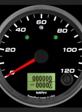 SpeedHut Speedometer Gauge 120mph Programmable | with Turn Signal and High Beam                                     - GR338-SPEEDO-01T - Image 2