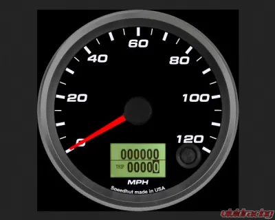 SpeedHut Speedometer Gauge 120mph Programmable - GR338-SPEEDO-01