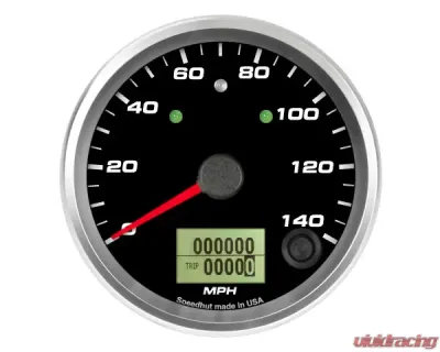 SpeedHut Speedometer Gauge 140mph Programmable | with Turn Signal and High Beam - GR338-SPEEDO-02T